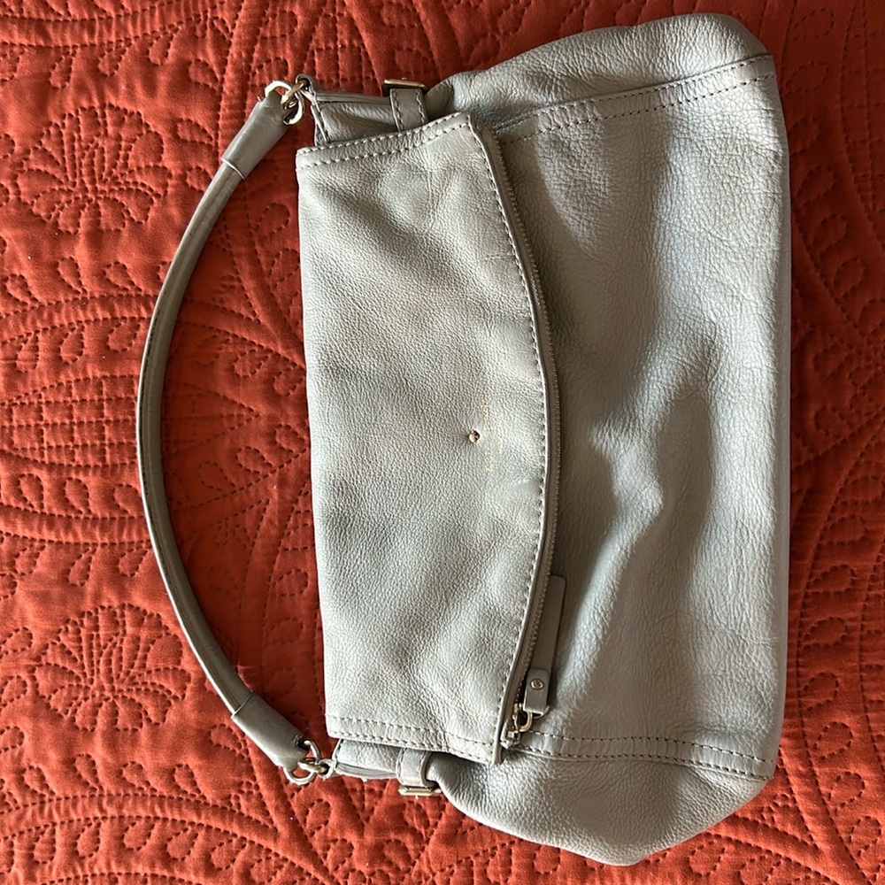 Kate Spade handbag, light grey leather